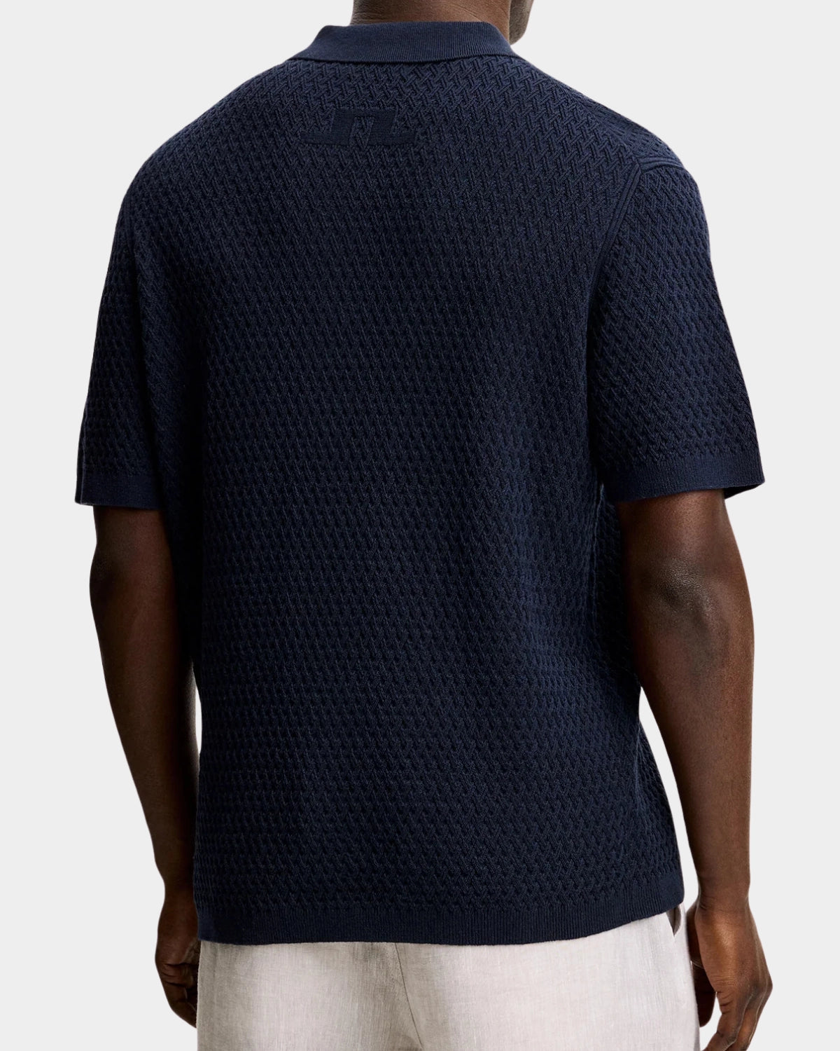 Jacques Structure Knit Polo - JL Navy - Hugo Sthlm