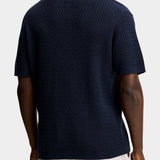 Jacques Structure Knit Polo - JL Navy - Hugo Sthlm