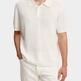 Jacques Structure Knit Polo - Tofu - Hugo Sthlm