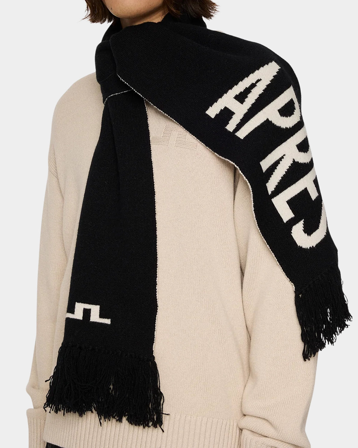 Jasper Scarf - Black - Hugo Sthlm