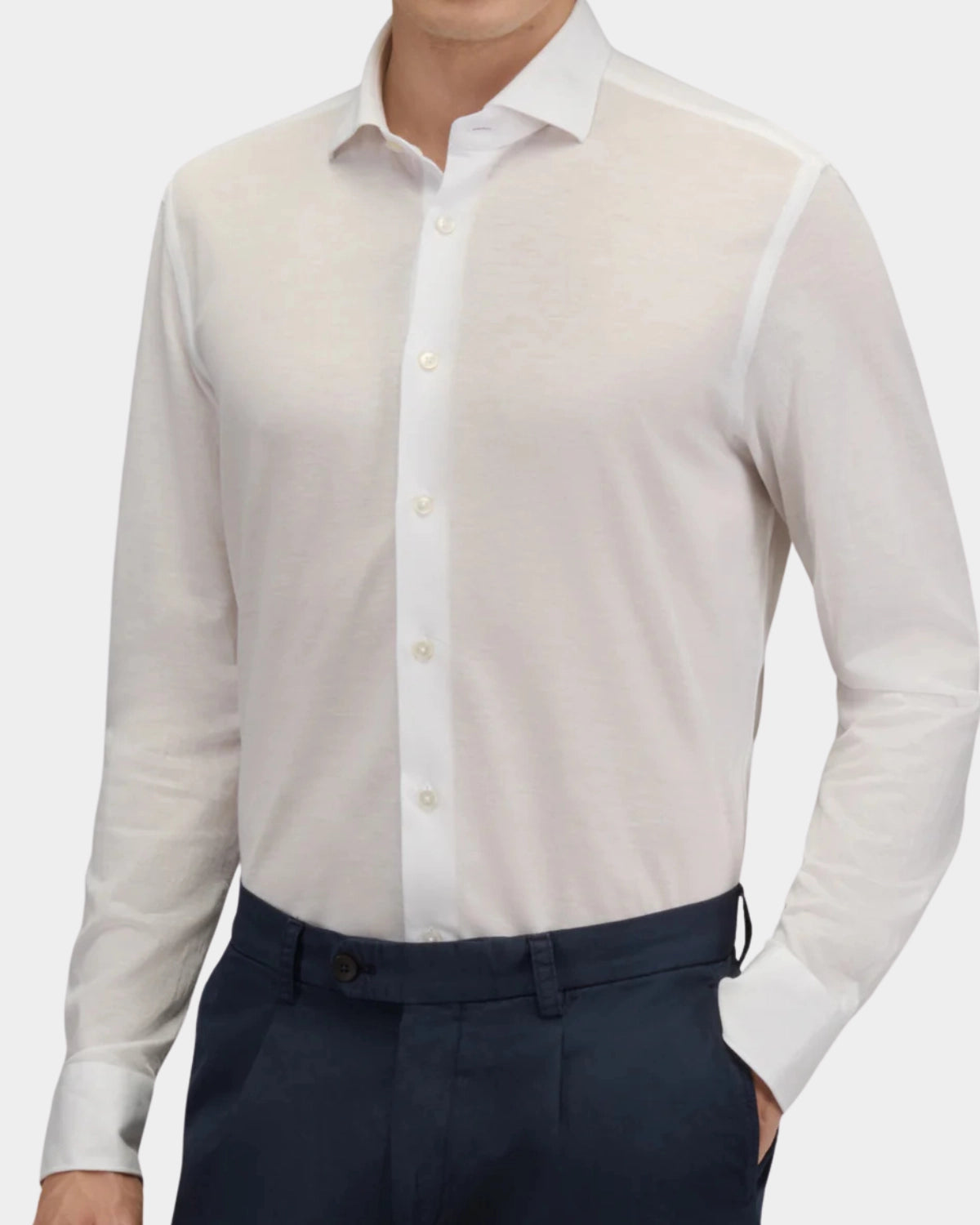 Jersey Piquet - White - Hugo Sthlm