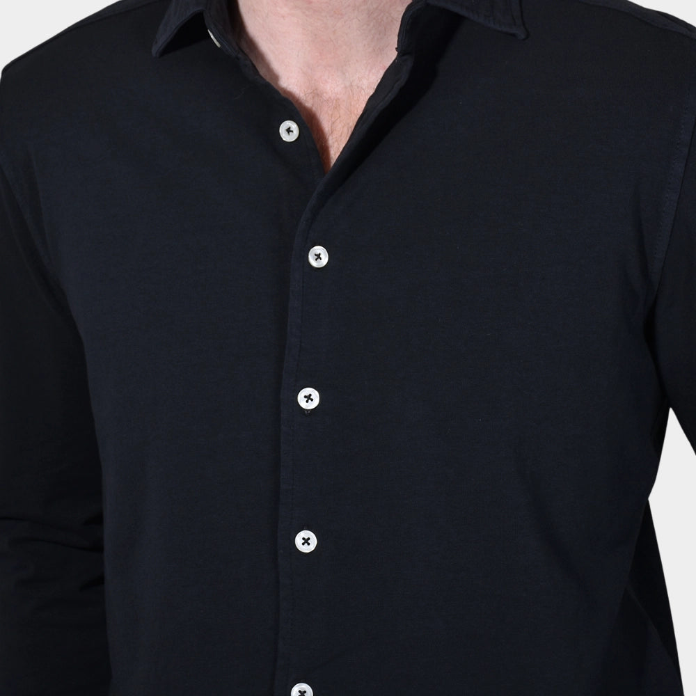 Jersey Stretch Shirt - Black - Hugo Sthlm