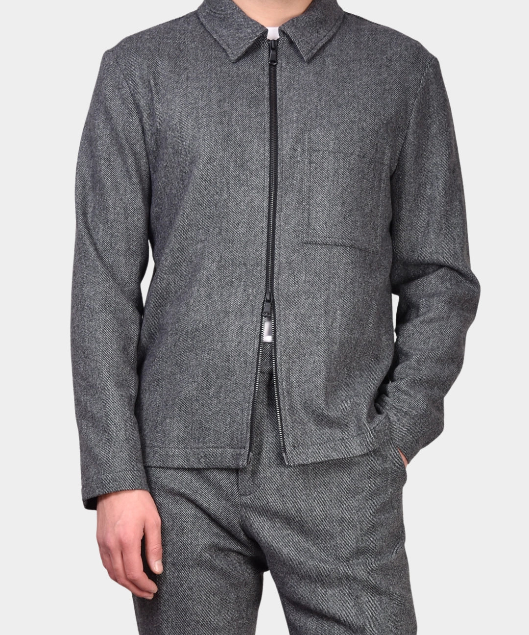 Julius Cash Flannel Overshirt - Night Owl - Hugo Sthlm