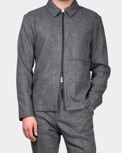 Julius Cash Flannel Overshirt - Night Owl - Hugo Sthlm