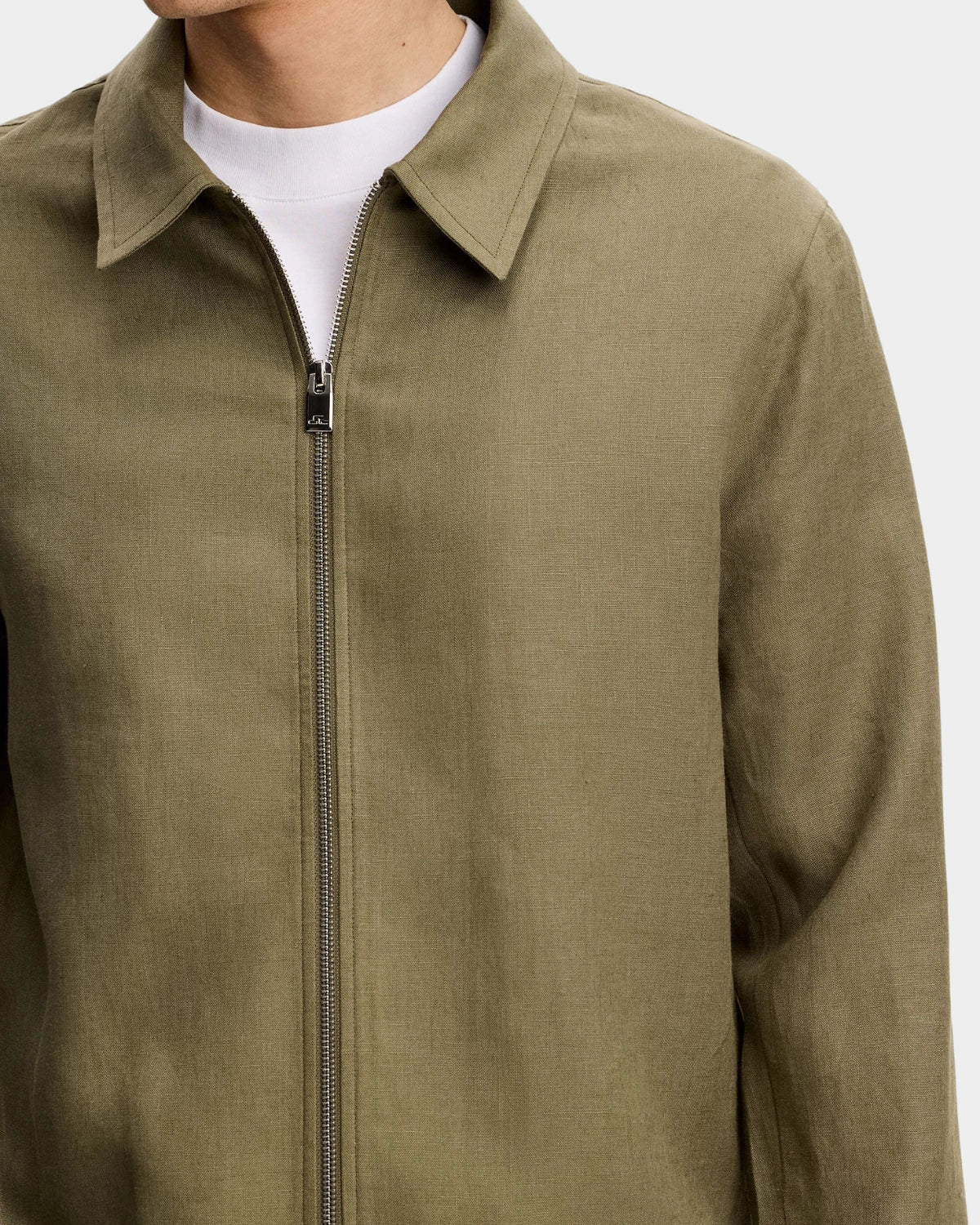 Julius Drape Linen Overshirt - Kalamata - Hugo Sthlm