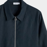 Julius Drape Linen Overshirt - JL Navy - Hugo Sthlm