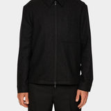 Julius Cash Flannel Overshirt - Darl Grey Melange - Hugo Sthlm