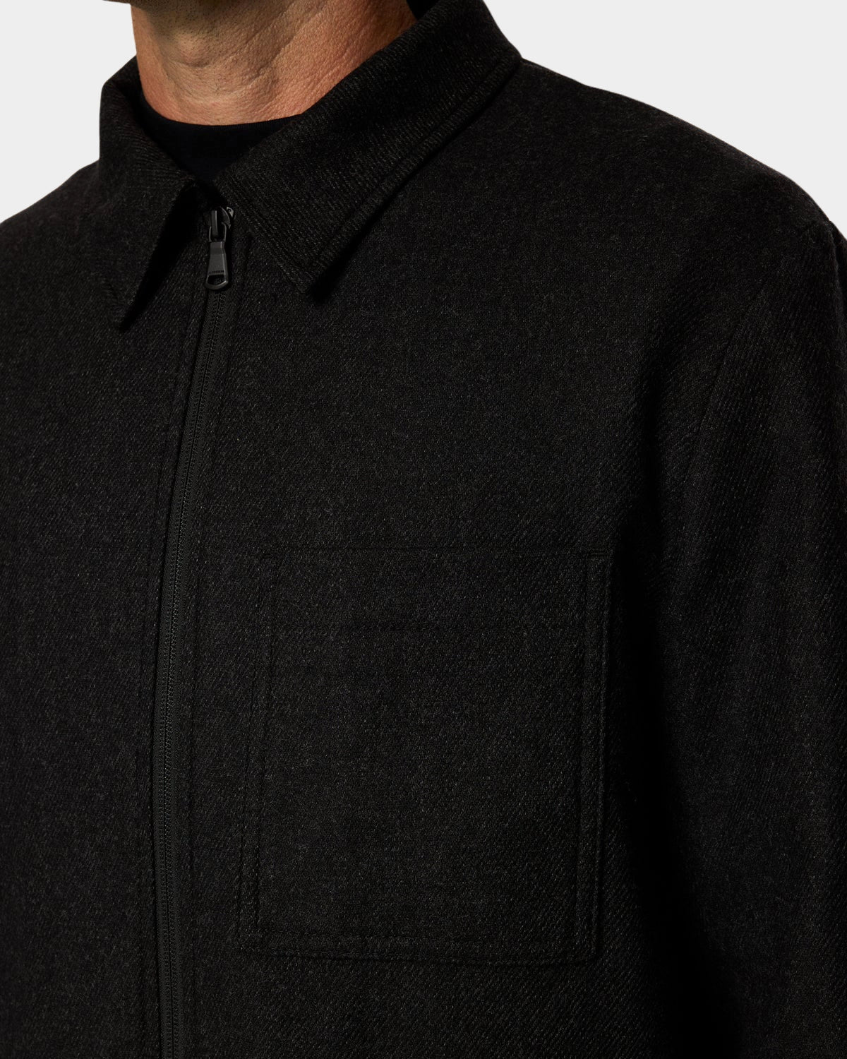 Julius Cash Flannel Overshirt - Darl Grey Melange - Hugo Sthlm