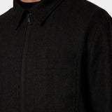 Julius Cash Flannel Overshirt - Darl Grey Melange - Hugo Sthlm