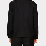 Julius Cash Flannel Overshirt - Darl Grey Melange - Hugo Sthlm