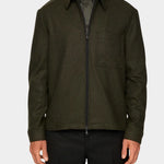 Julius Cash Flannel Overshirt - Forset Green - Hugo Sthlm