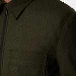 Julius Cash Flannel Overshirt - Forset Green - Hugo Sthlm