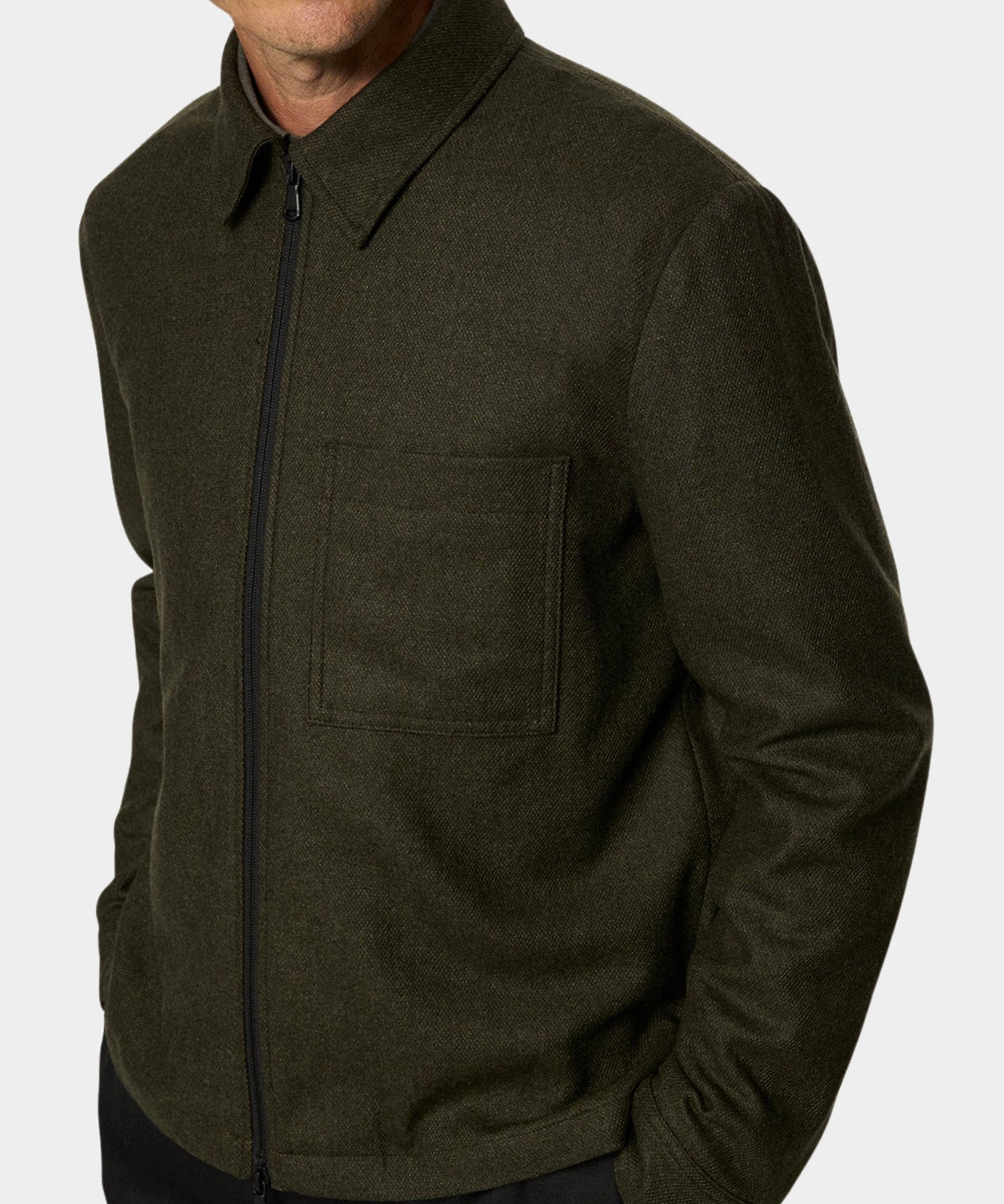 Julius Cash Flannel Overshirt - Forset Green - Hugo Sthlm