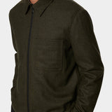 Julius Cash Flannel Overshirt - Forset Green - Hugo Sthlm