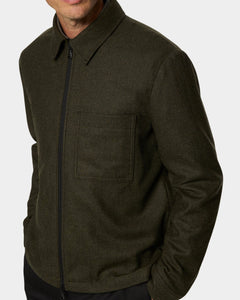 Julius Cash Flannel Overshirt - Forset Green - Hugo Sthlm