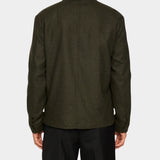 Julius Cash Flannel Overshirt - Forset Green - Hugo Sthlm