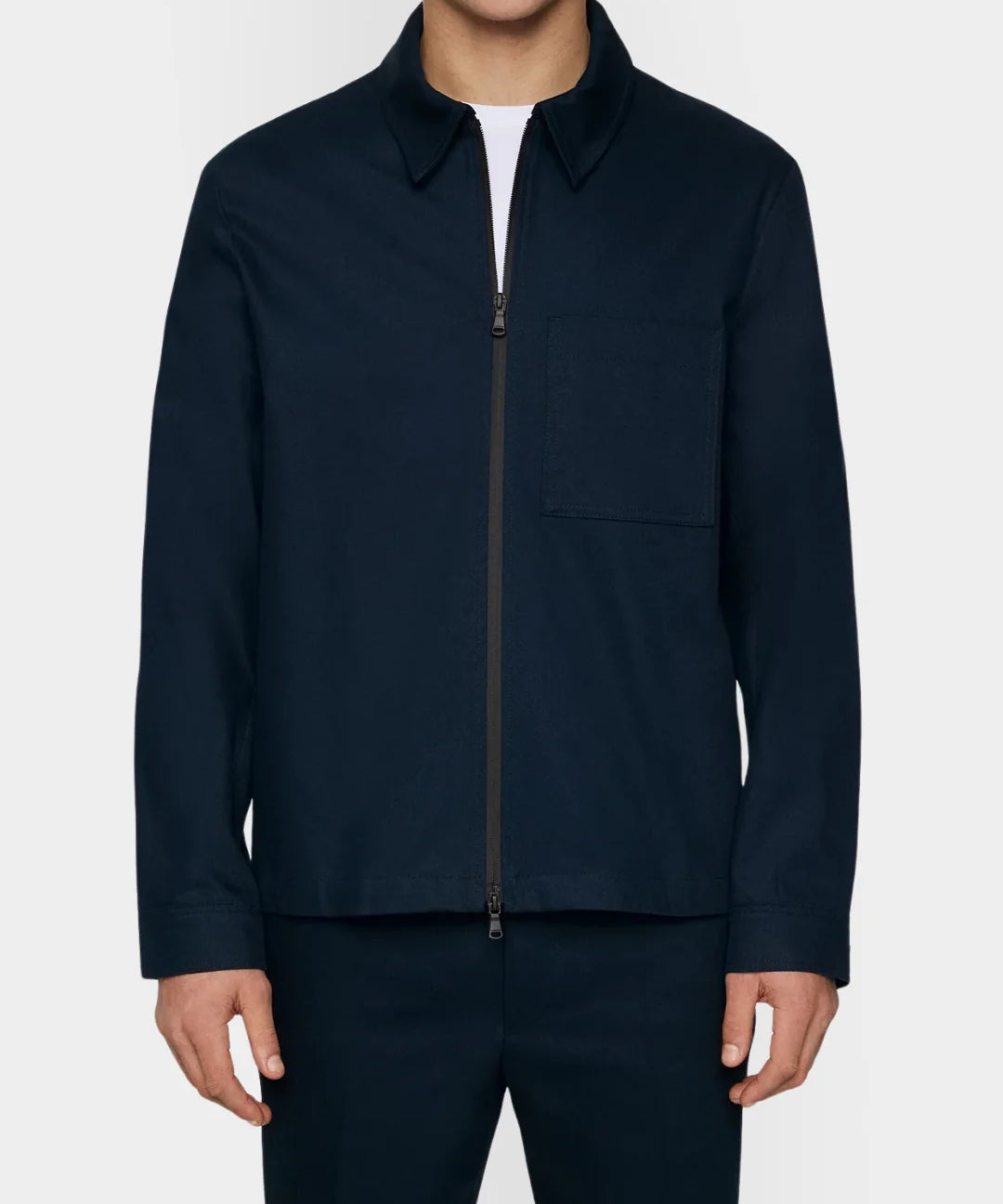 Julius Cotton Twill Overshirt - JL Navy - Hugo Sthlm