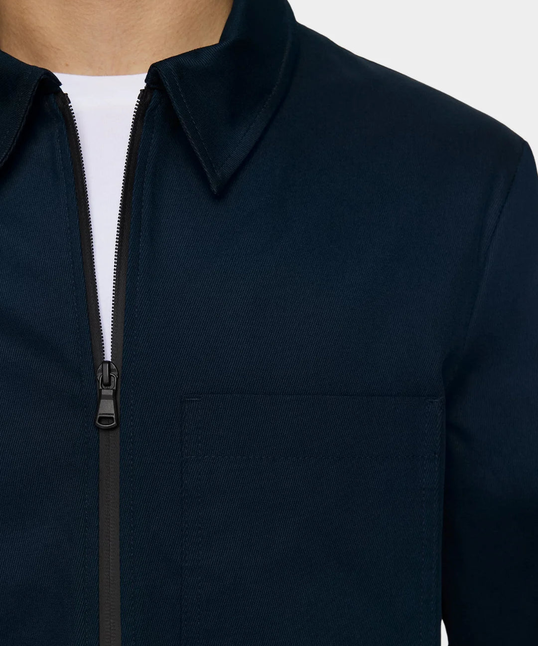 Julius Cotton Twill Overshirt - JL Navy - Hugo Sthlm