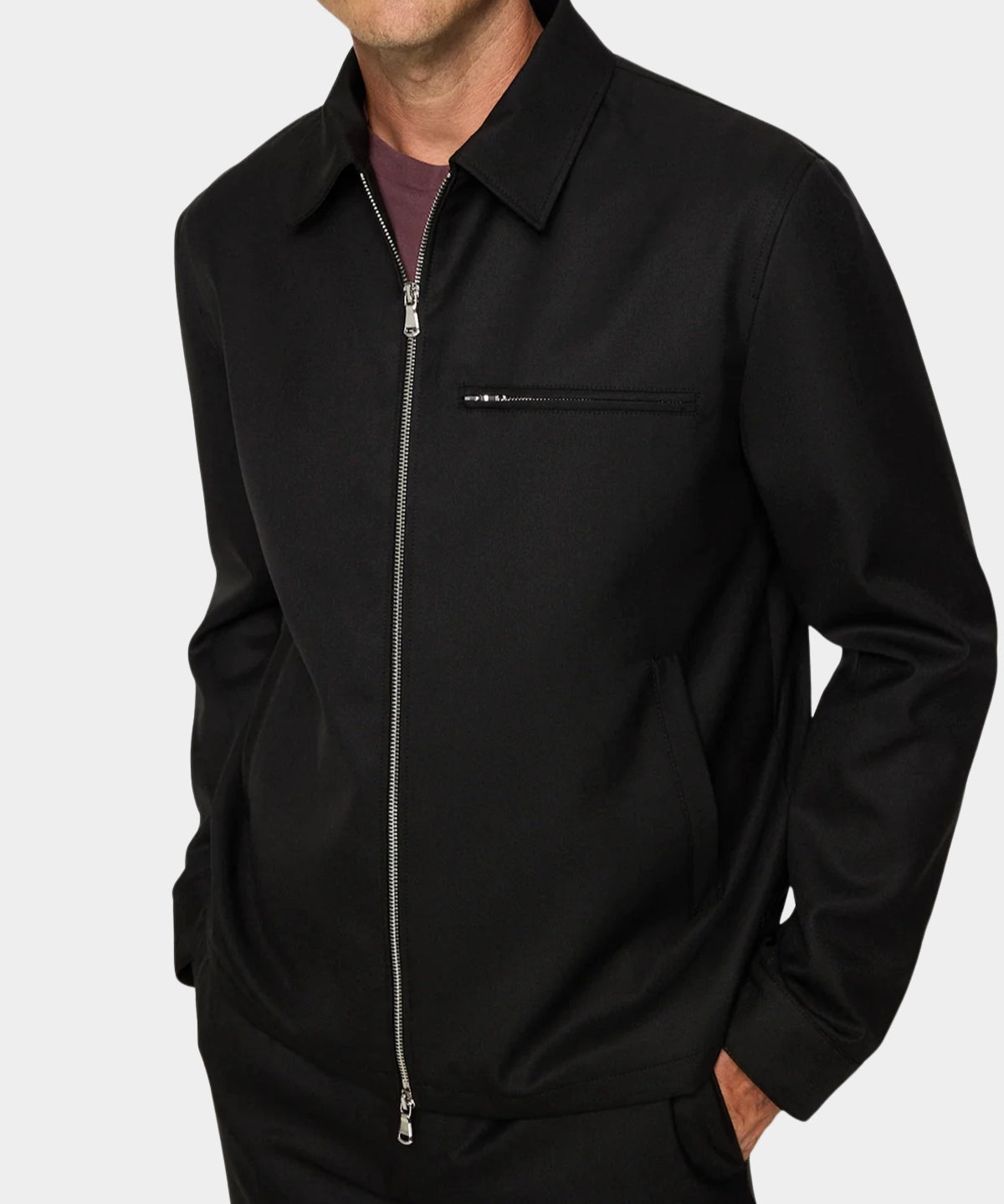 Juri Sharp Twill Jacket - Black - Hugo Sthlm