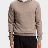 Karl Merino Hoodie - Brindle Melange