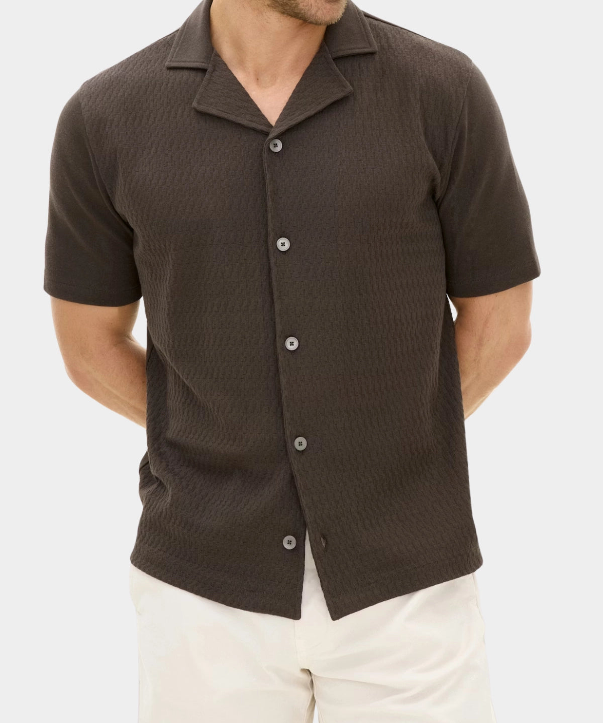 Kirk Knitted Shirt - Brown - Hugo Sthlm