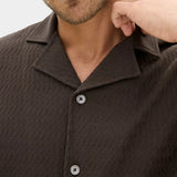 Kirk Knitted Shirt - Brown - Hugo Sthlm
