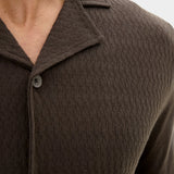 Kirk Knitted Shirt - Brown - Hugo Sthlm