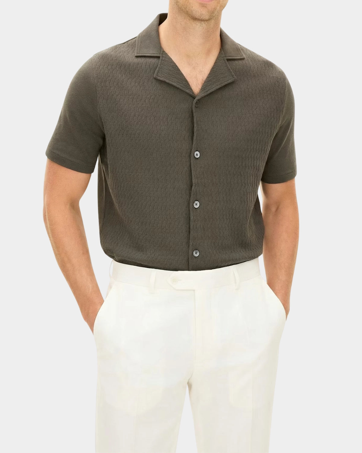 Kirk Knitted Shirt - Green - Hugo Sthlm