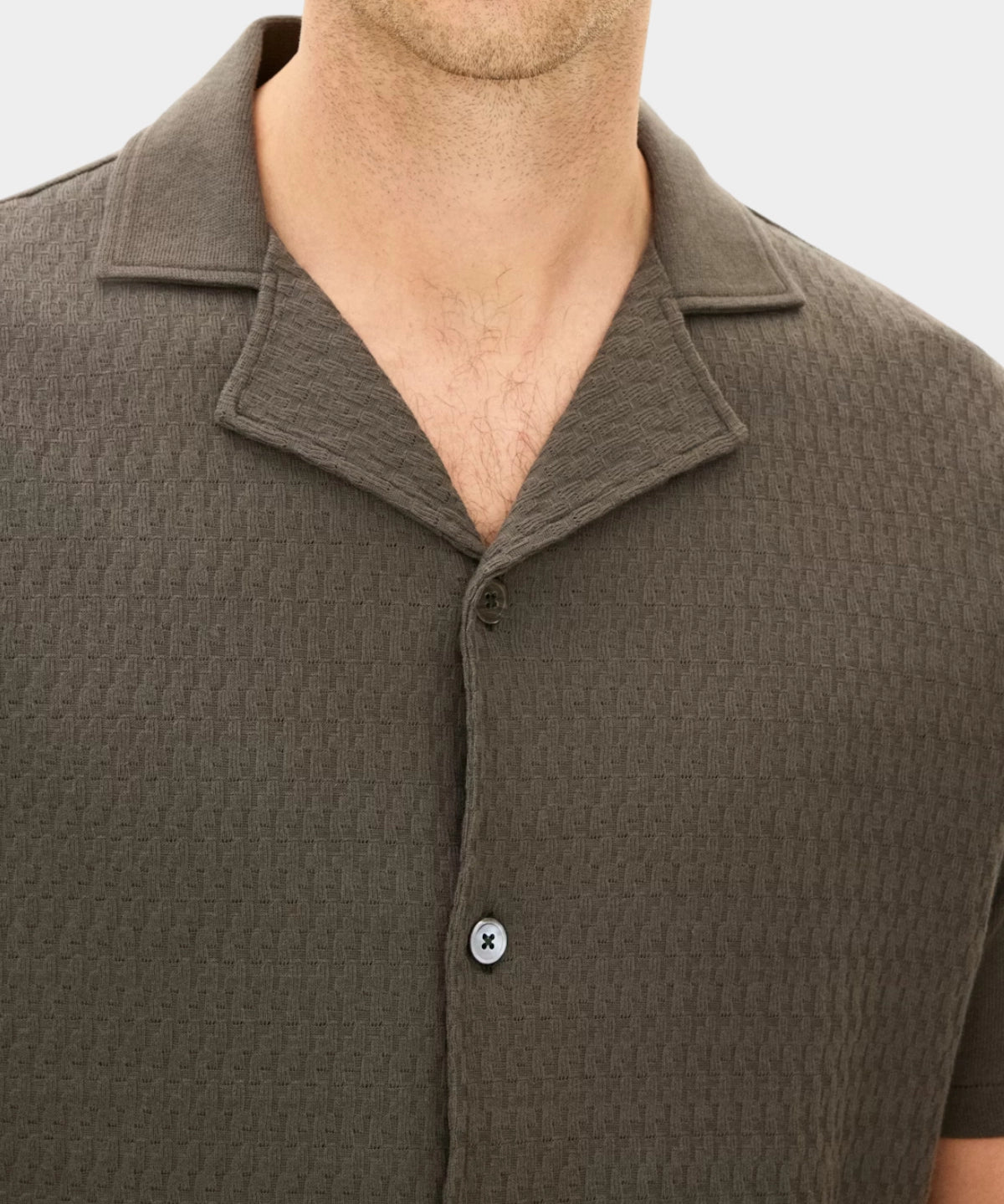 Kirk Knitted Shirt - Green - Hugo Sthlm