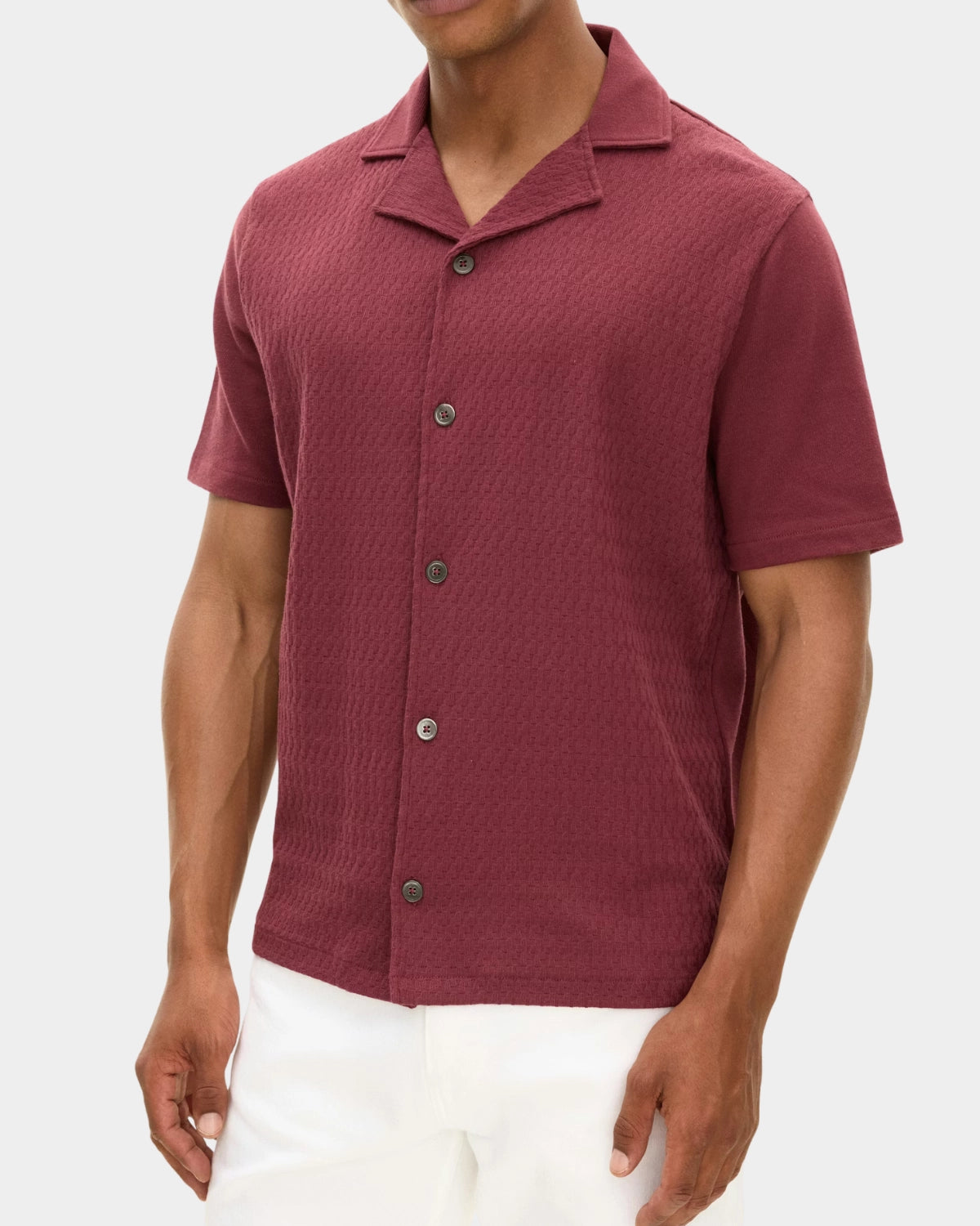 Kirk Knitted Shirt - Port Red - Hugo Sthlm