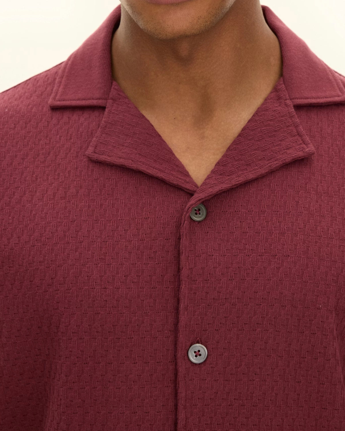 Kirk Knitted Shirt - Port Red - Hugo Sthlm