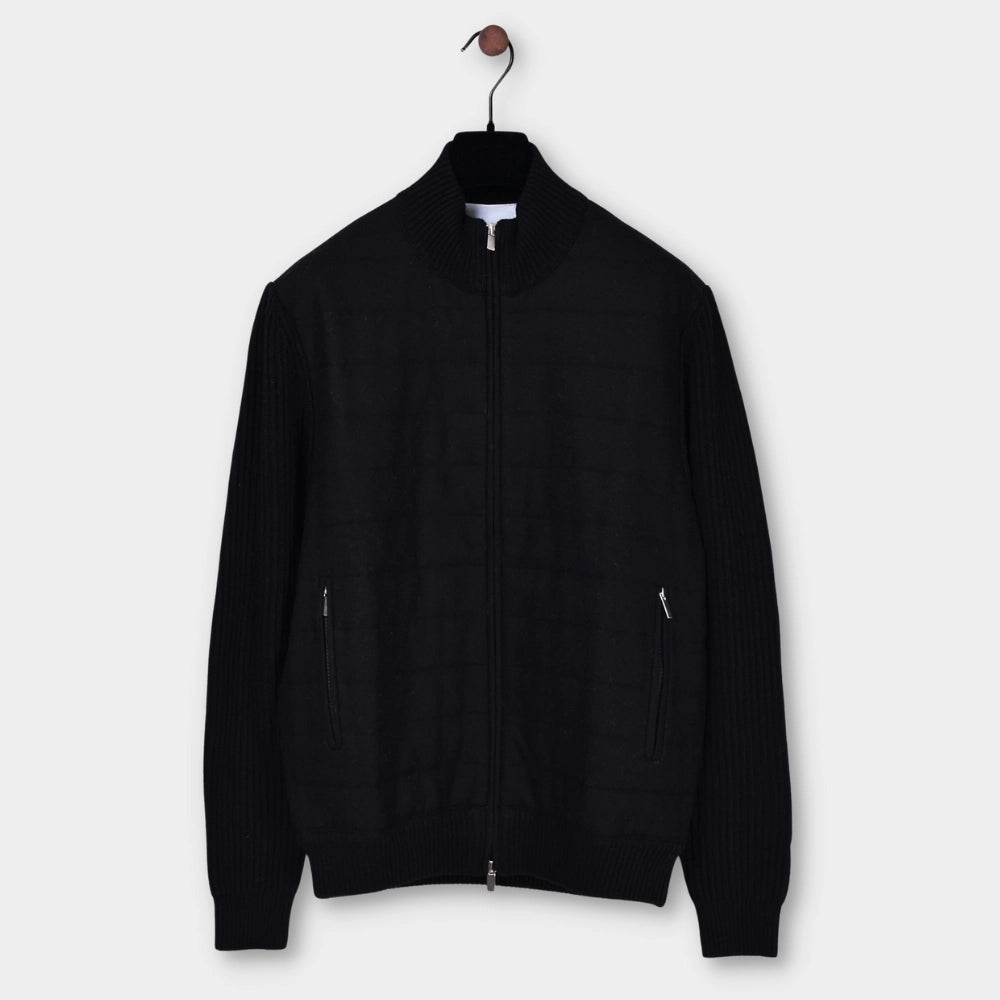 Knitted Wool Jacket - Black - Hugo Sthlm