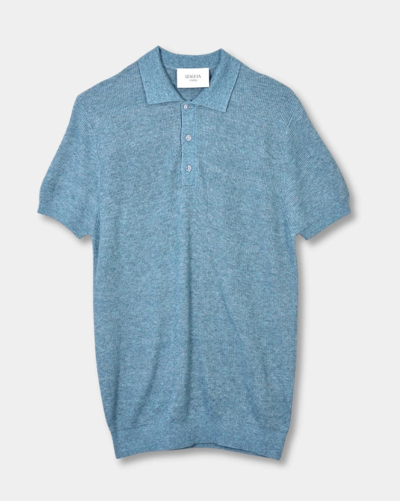 Knitted SS Polo - Minto - Hugo Sthlm