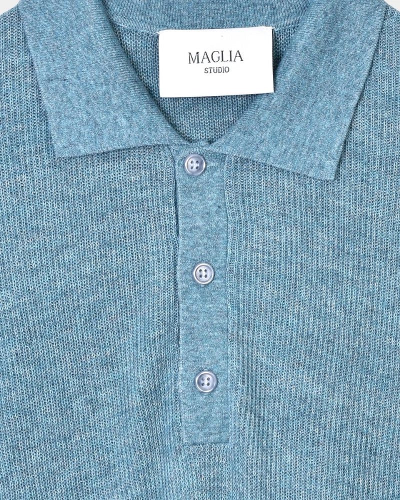 Knitted SS Polo - Minto - Hugo Sthlm