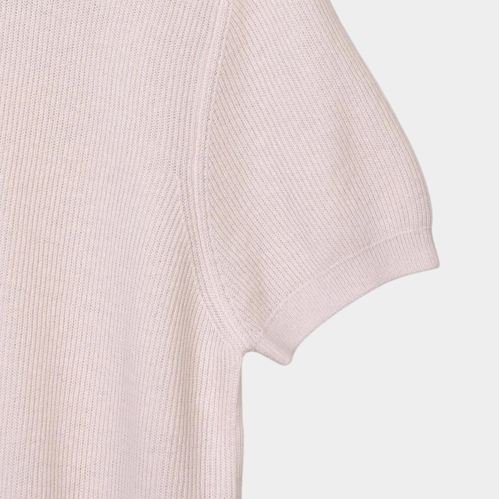 Knitted SS Polo - Naturale - Hugo Sthlm