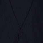 Knitted Vest Merino - Navy - Hugo Sthlm