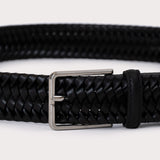 Laghi Braided leather Belt - Black