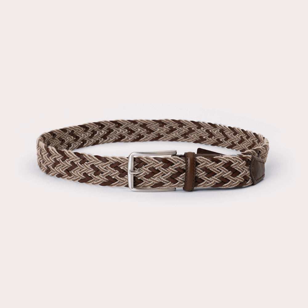 Lastebasse Braided Mix Belt - Beige - Hugo Sthlm