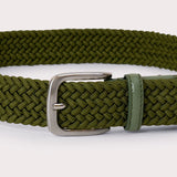 Lendinara Braided Nylon Belt - Green