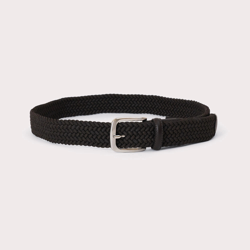 Lendinara Braided Nylon Belt - Brown - Hugo Sthlm