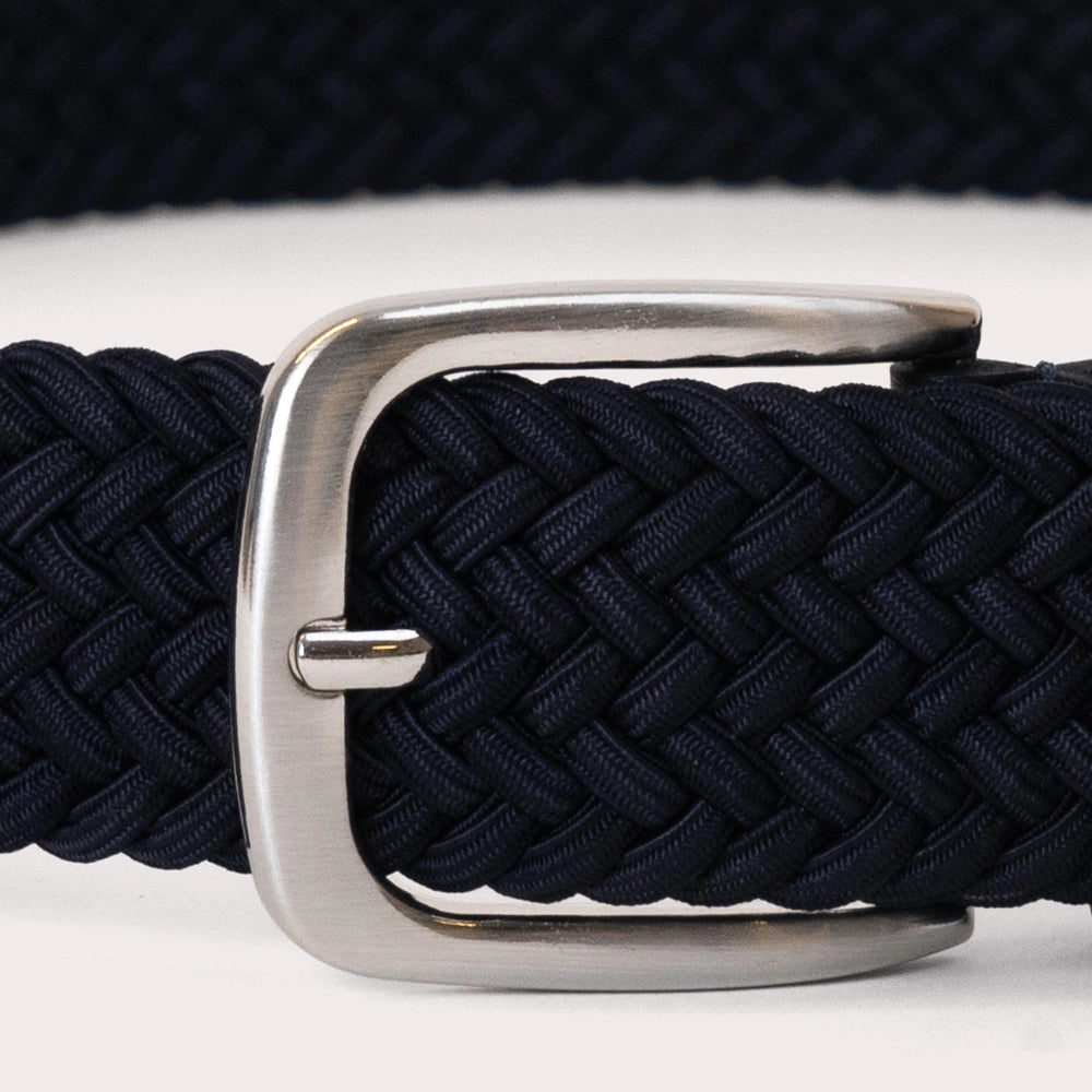 Lendinara Braided Nylon Belt - Navy - Hugo Sthlm