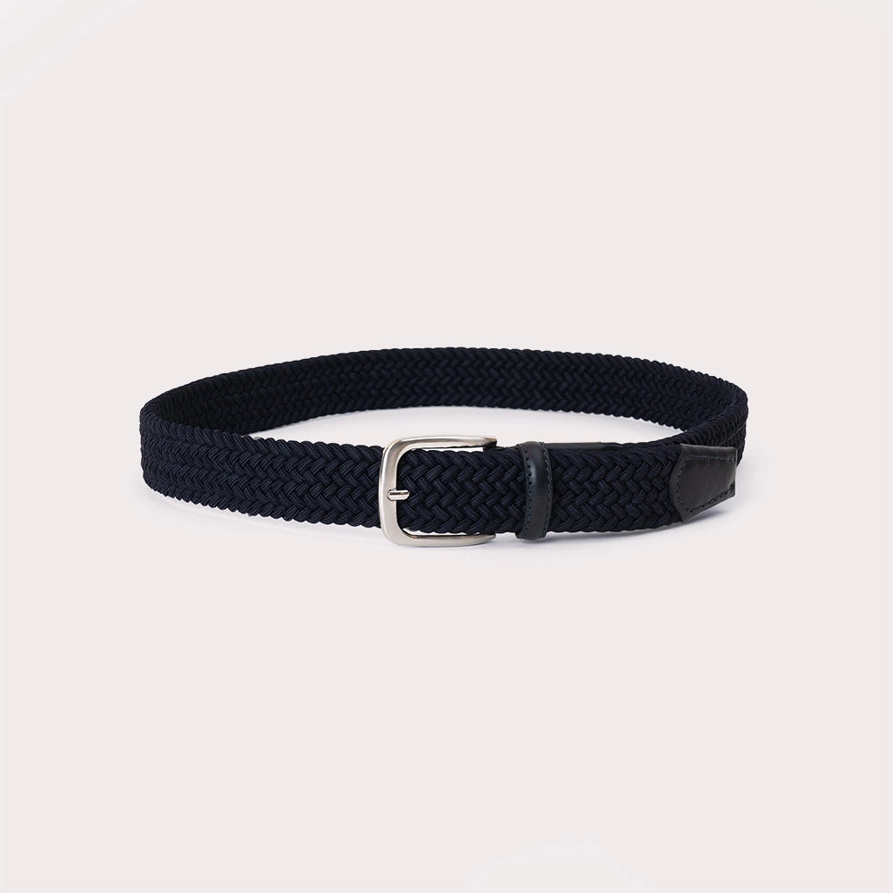 Lendinara Braided Nylon Belt - Navy - Hugo Sthlm