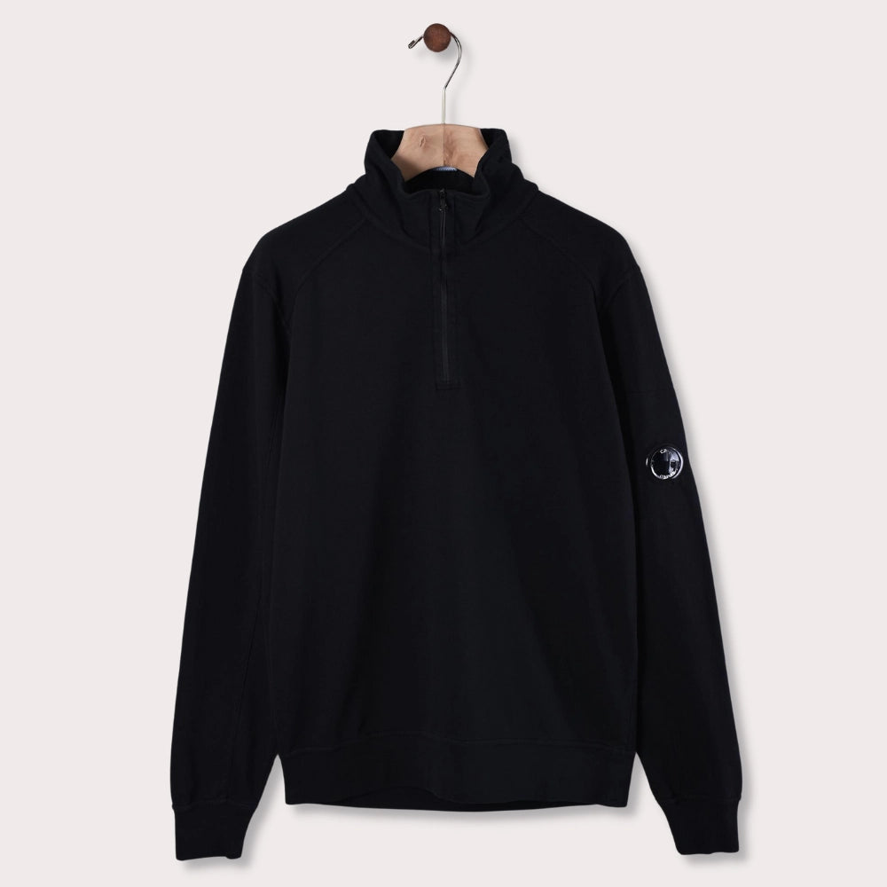 Light Fleece Half Zipped Sweatshirt - Black - Hugo Sthlm