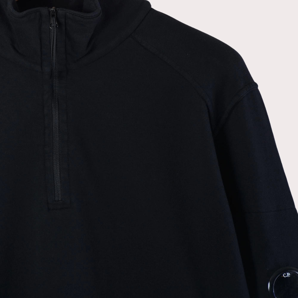 Light Fleece Half Zipped Sweatshirt - Black - Hugo Sthlm