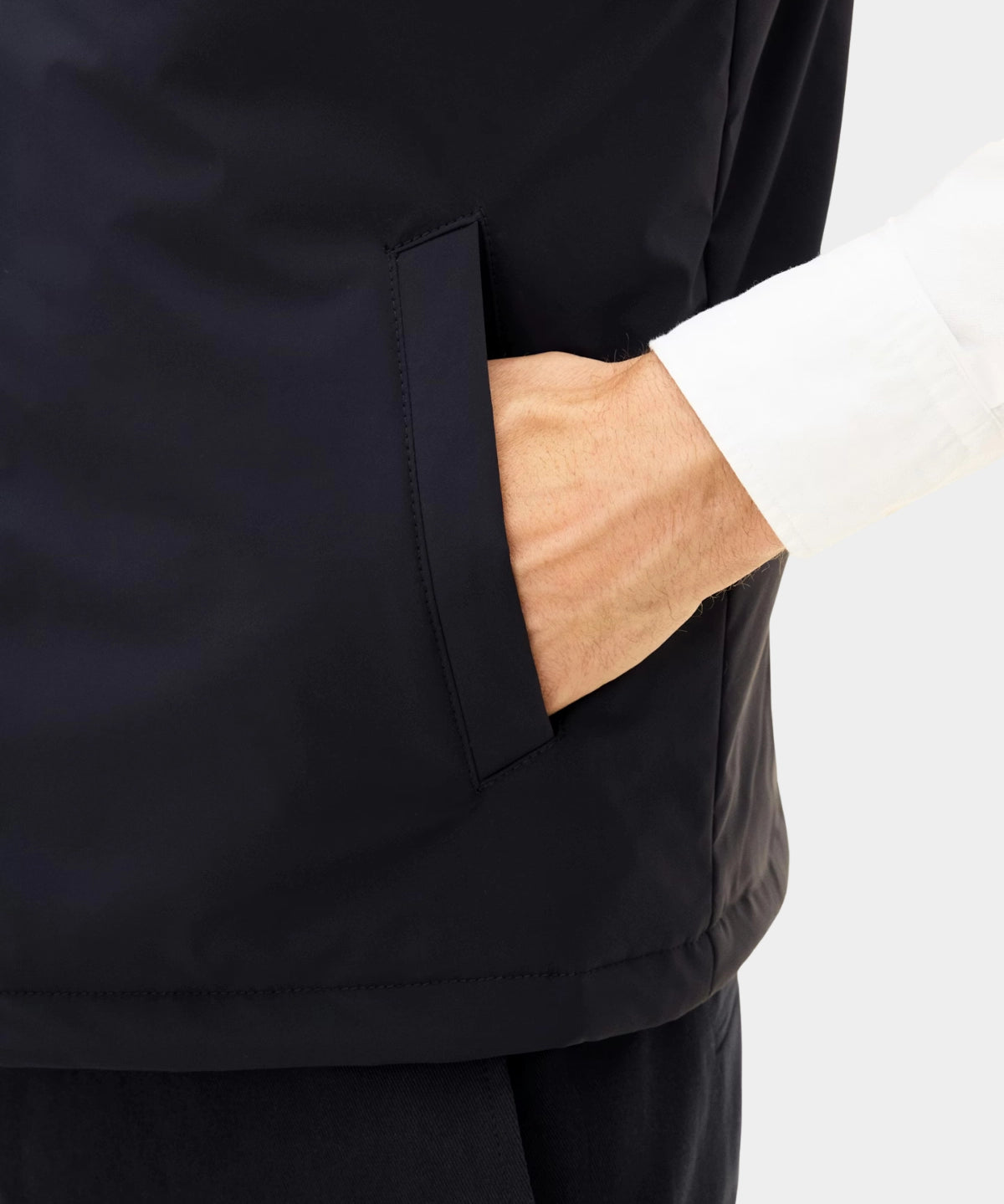 Light Zipped Waistcoat - Navy - Hugo Sthlm