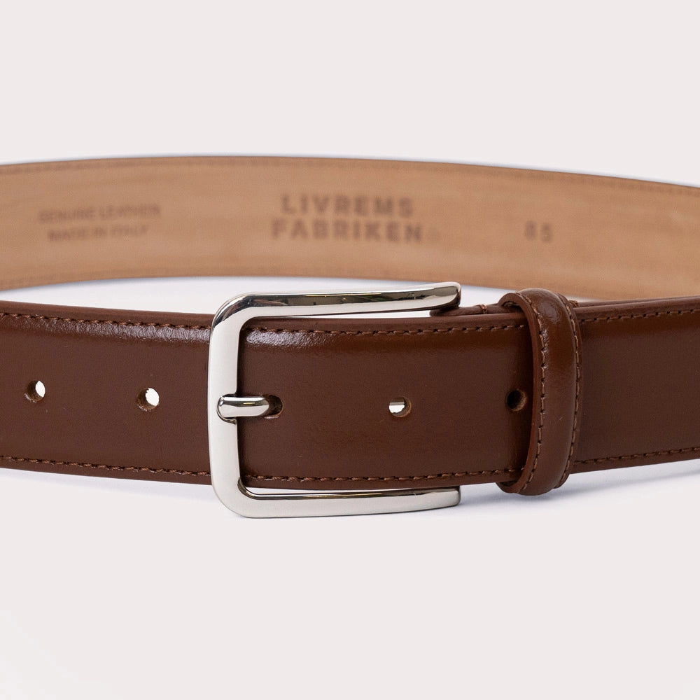 Limana Leather Belt - Mahogny - Hugo Sthlm