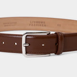 Limana Leather Belt - Mahogny