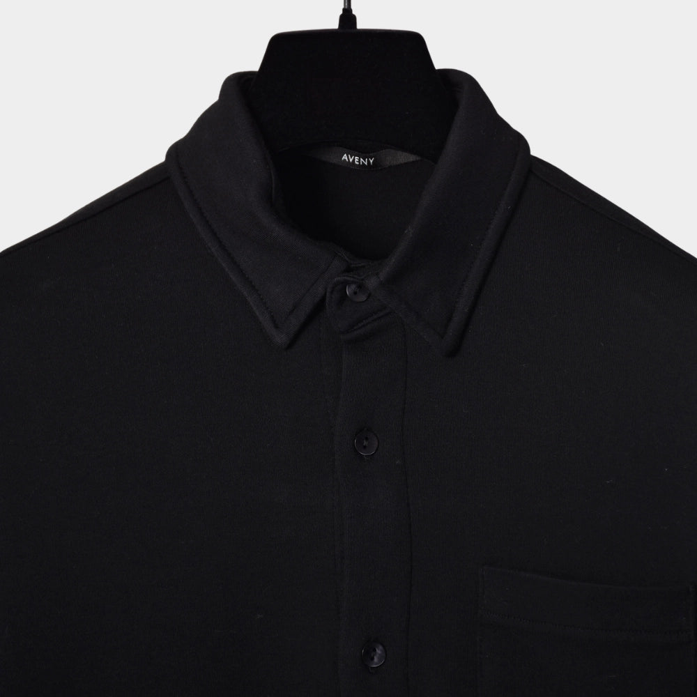 Lincoln LS Shirt Interlock - Black - Hugo Sthlm