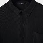Lincoln Plisse Shirt - Black - Hugo Sthlm