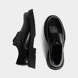 Derby Leather Shoe - Black